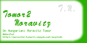 tomor2 moravitz business card